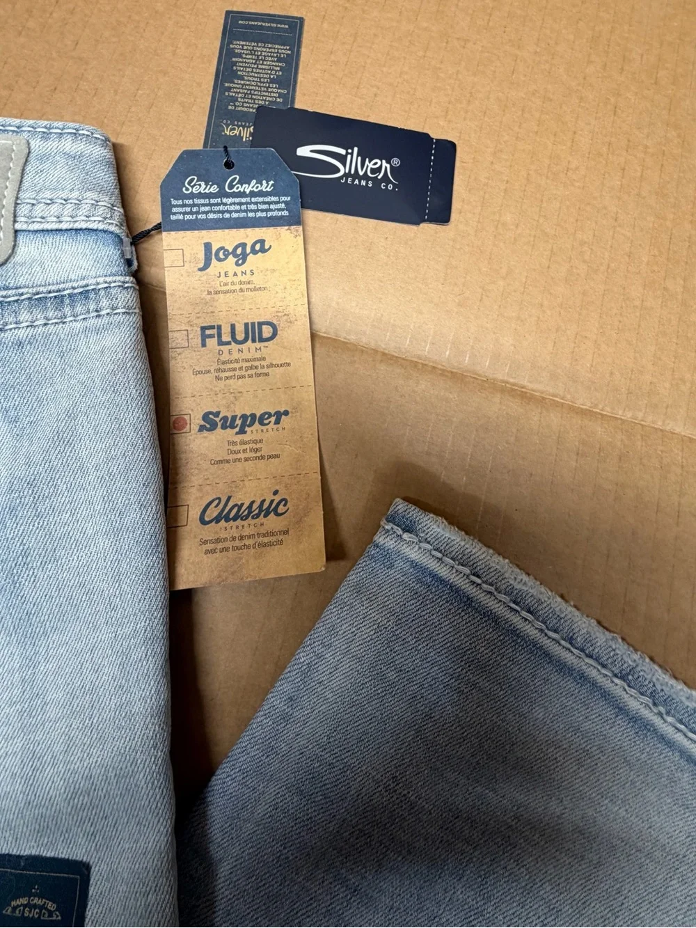 Silver Jeans Light Blue Boyfriend Crop Jeans